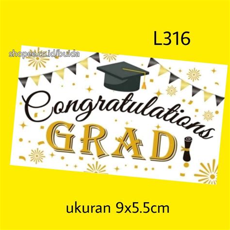 Jual Stiker Sticker Label Happy Graduation Selamat Kelulusan Wisuda