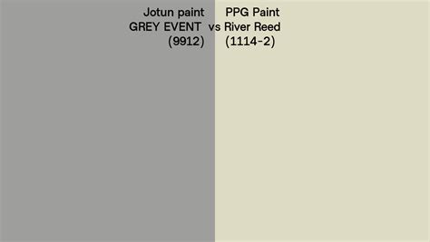 Jotun Paint Grey Event Vs Ppg Paint River Reed Side By