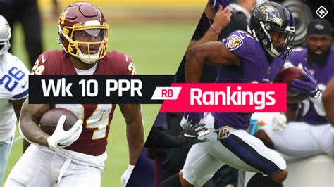 Week 10 Fantasy Rb Ppr Rankings Must Starts Sleepers Potential Busts