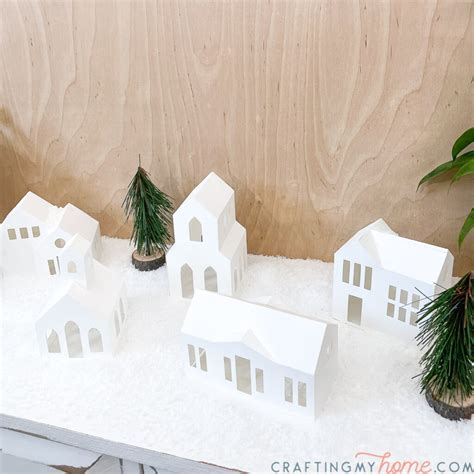 Beautiful Paper Christmas Village Diy • Crafting My Home