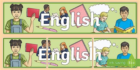 English Display Banner Twinkl