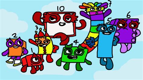 Now Everyone Can Be Octoblock Numberblocks Fanmade Coloring Story