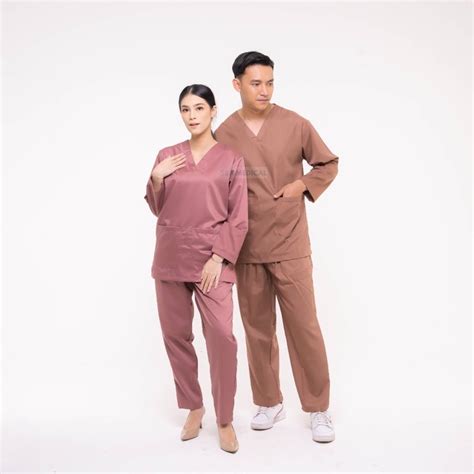 Jual Maiden Scrub Vol Sba Medical Baju Ok Lengan Panjang Baju