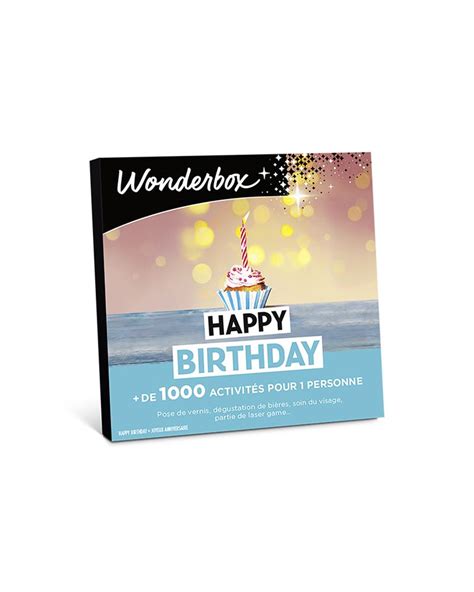 Coffret Cadeau Wonderbox Happy Birthday Coffret Cadeau Achat Prix