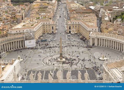 Aerial View Of Vatican City Italy Stock Image Image Of Icon Plaza