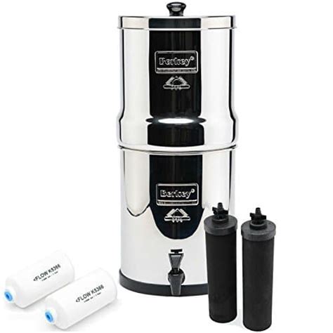 Big Berkey Water Filter With 2 Black Filter Elements Big Berkeys