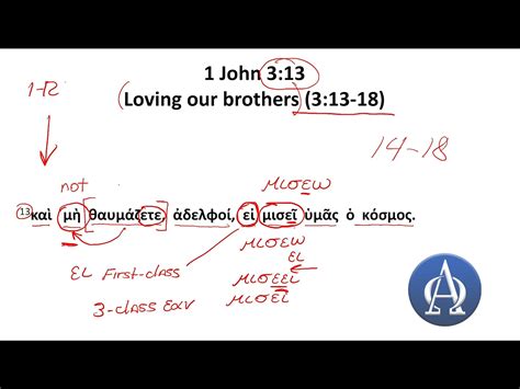 Greek For A Week 1 John 3 13 On Vimeo