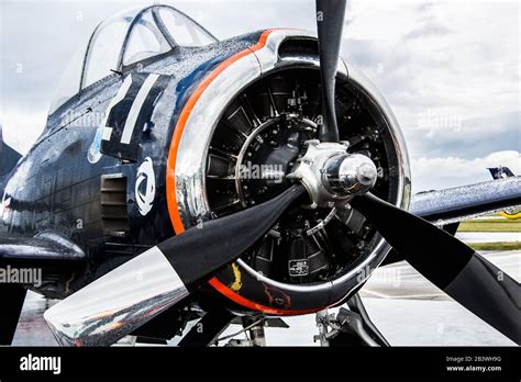 propeller plane engine  propeller stock photo alamy