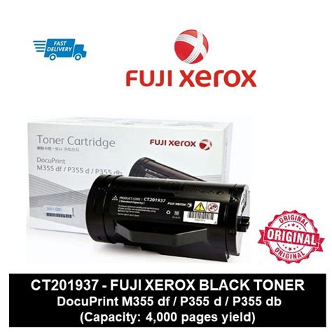 Fuji Xerox Standard Black Toner Original Ct For Docuprint