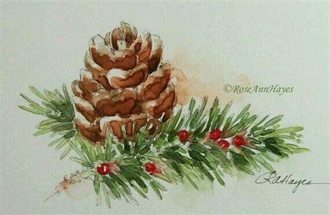 Pin By Diario De Una Monga On Art Christmas Watercolor Flower Art