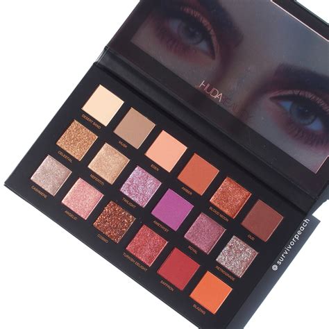 Huda Beauty Dessert Dusk Palette Reviews And Swatches Survivorpeach