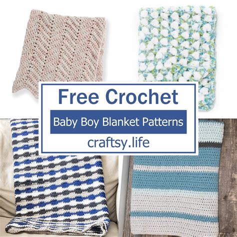 11 Free Crochet Baby Boy Blanket Patterns - Craftsy