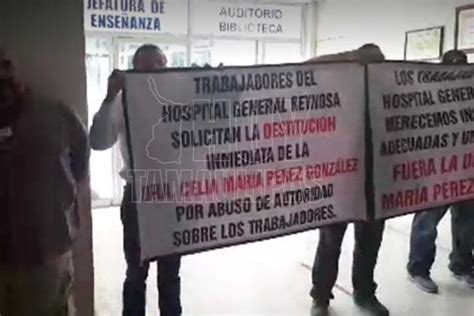 Hoy Tamaulipas Se Manifiestan Trabajadores Del Hospital General En