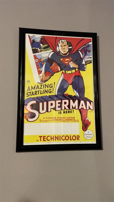 Found A Vintage Max Fleischer Superman Poster At My Local Antiques Shop