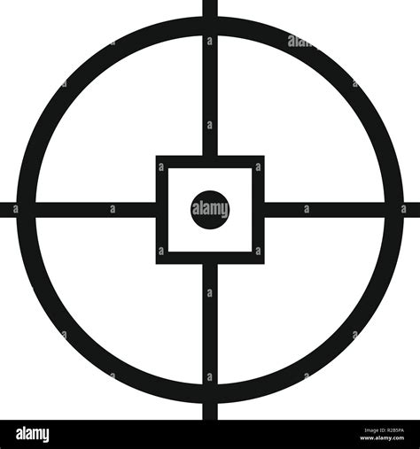 point gun aim icon simple illustration  point gun aim vector icon