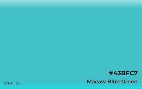 Macaw Blue Green Color | ArtyClick