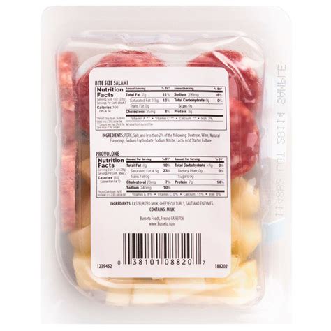 Busseto Bite Size Salami & Provolone Cheese, 8 X 3 Oz - Costco Food ...