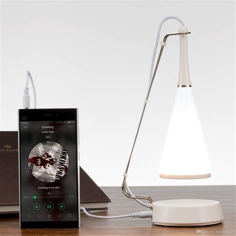 2019 Portable Touch Lamp Bluetooth Speaker Music LED Desk Lamp Touch ...