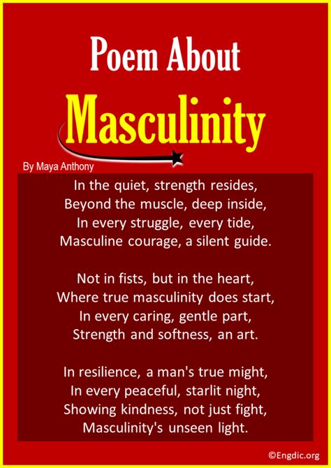 10 Best Short Poems About Masculinity Engdic