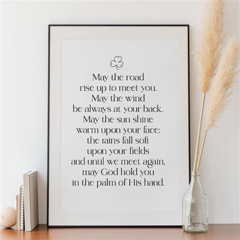 Irish Blessing Printable Wall Art St Patricks Day Home Etsy