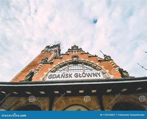 Old Town Of Gdansk The Building Of The Main Station In Gdansk Gdansk