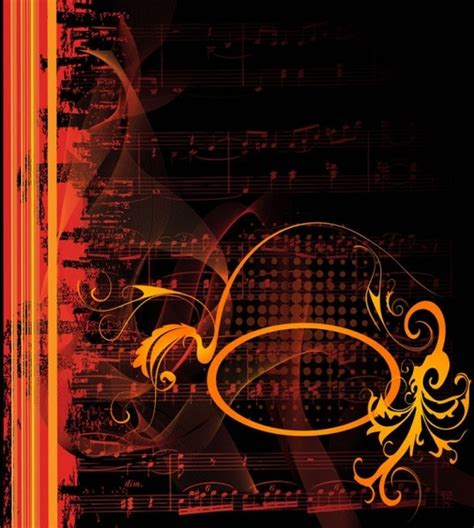 Gorgeous Classical Music Background 01 Vector Vectors Graphic Art