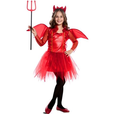 D Guisement D Mon Rouge Avec Ailes Pour Fille Boutique Halloween