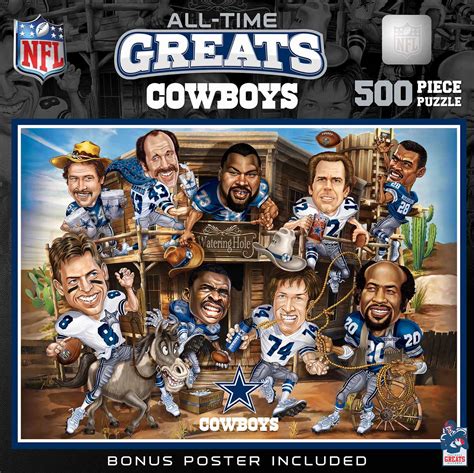 Dallas Cowboys Nfl All Time Greats 500 Pieces Masterpieces Puzzle