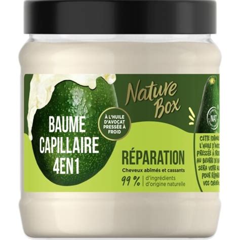 Masque Cheveux Réparation 4En1 Avocat NATUREBOX le flacon de 300mL à