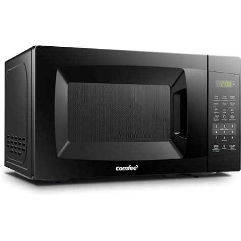 Comfee 07 Cu Ft Small 700 Watt Sensor Cooking Controls Countertop Microwave Black Em720cpl