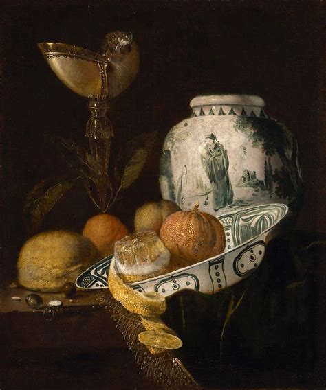 Stillleben Mit Nautilusbecher Und Ingwertopf Dutch Still Life