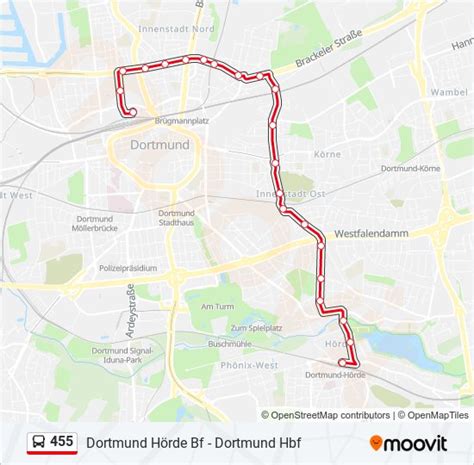 455 Route Fahrpläne Haltestellen Karten Dortmund Hbf Aktualisiert