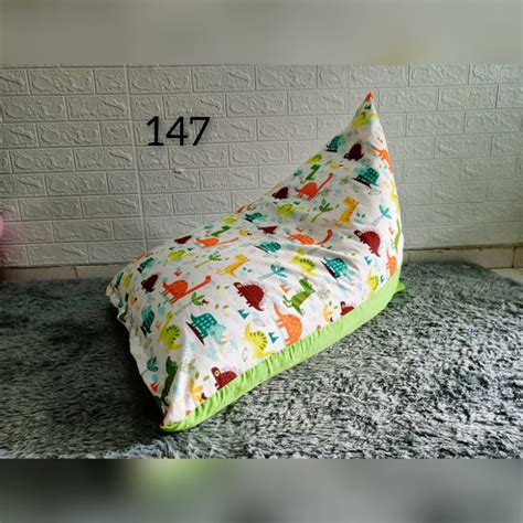 Jual Bean Bag Triangle Plus Isi Size Medium Dewasa Motif Kursi Santai