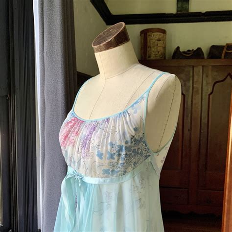 Vanity Fair Vintage S Lingerie Nightgown Floral Nyl Gem