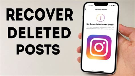 How To Recover Deleted Instagram Posts Youtube