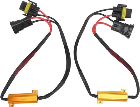 Load Resistors Adapter Fog Lights Flashing Flickering 2pcs H11 LED