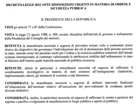 Perché Il Decreto Sicurezza Bis è Incostituzionale