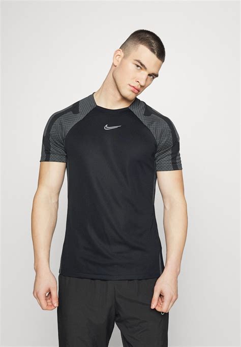 Nike Performance Strike Sport T Shirt Black Anthracite White Zwart