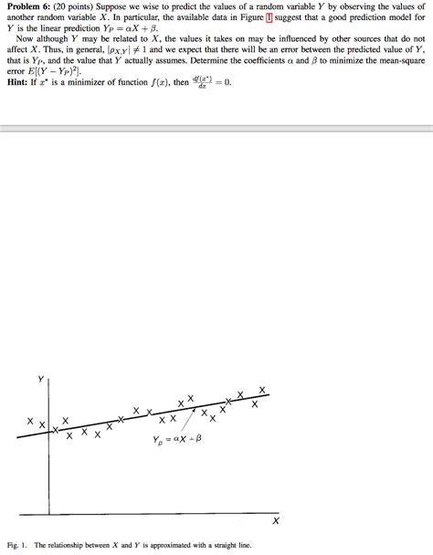 Solved Problem 6 20 Points Suppose We Wise To Predict The Chegg