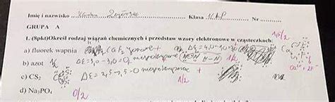 Okre L Rodzaj Wi Za Chemicznych I Przedstaw Wzory Elektronowe W