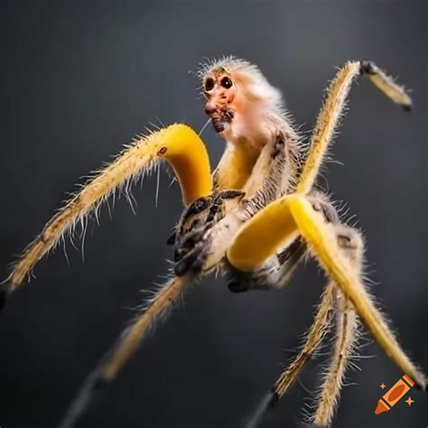 Monkey Spiders Eating Bananas On Craiyon