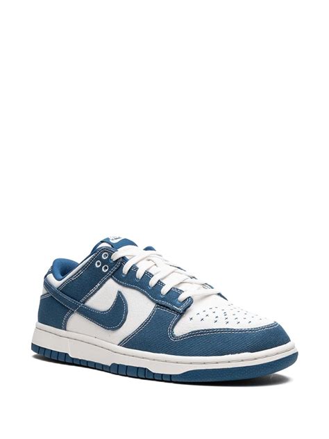 Nike Dunk Low Shashiko Industrial Blue Sneakers Farfetch