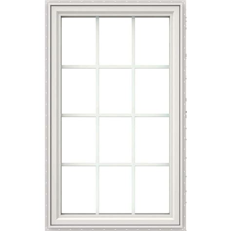 JELD WEN 28 In X 54 In V4500 Left Hand Casement Vinyl Window With