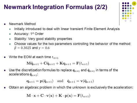 Me451 Kinematics And Dynamics Of Machine Systems Numerical Solution Of Dae Ivp Newmark Method