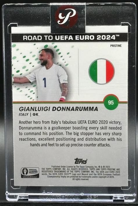 Gianluigi Donnarumma Topps Pristine Road To EURO 2024 Encased Pristine