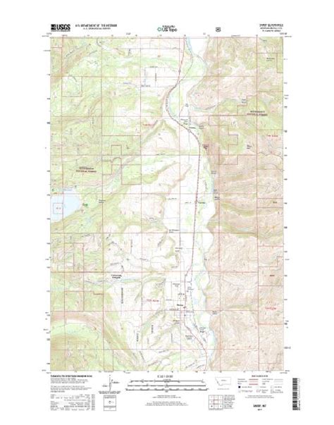 Mytopo Darby Montana Usgs Quad Topo Map