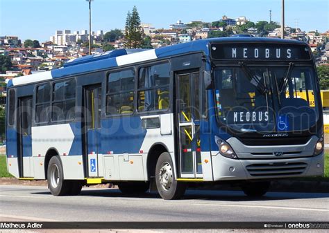 Viação Anchieta Neobus New Mega Mercedes Benz OF 1724L Blu OneBus