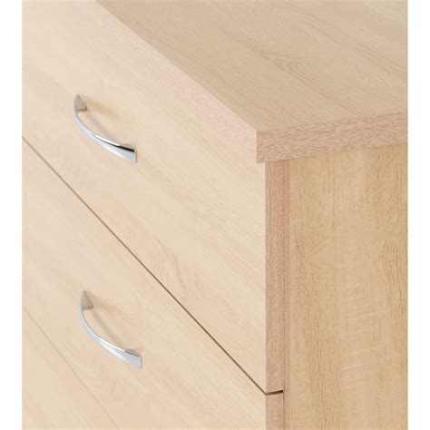 Seconique Nevada Drawer Sonoma Oak Effect Chest Of Drawers Wilko