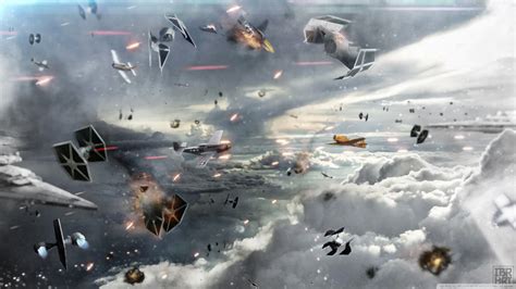 star wars space battle wallpaper