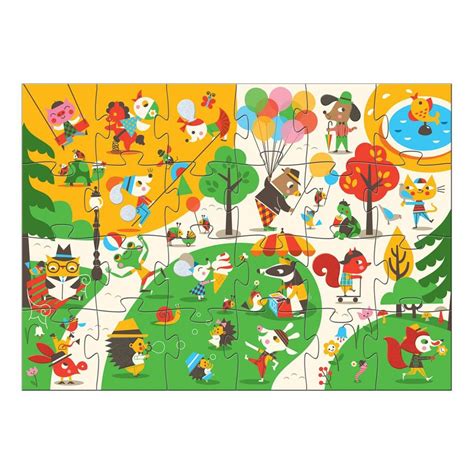 Puzzle géant Flocky Le square Djeco Jouet et Loisir Enfant